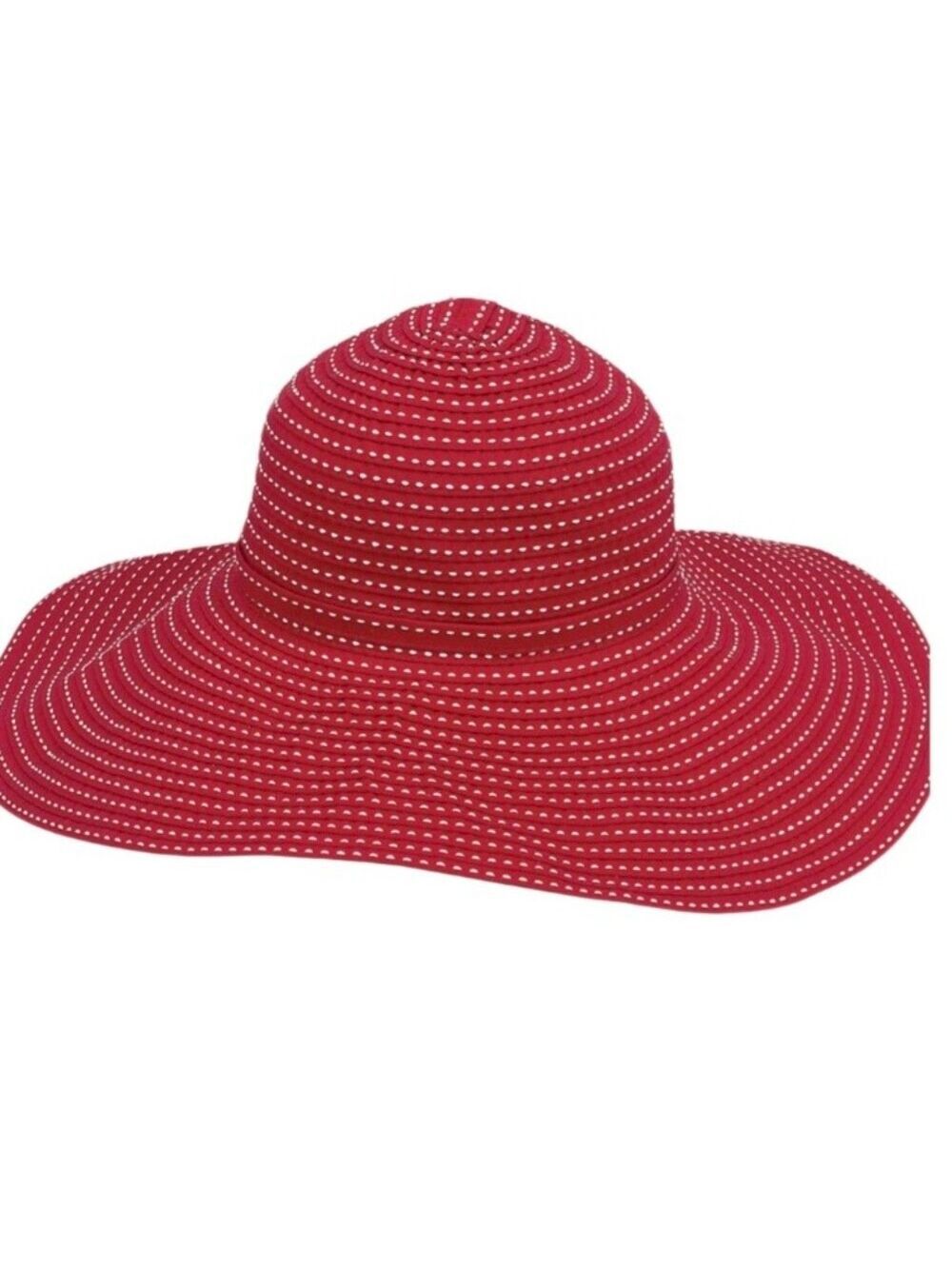 Sun Hat - Red And White - Picture 8 of 17